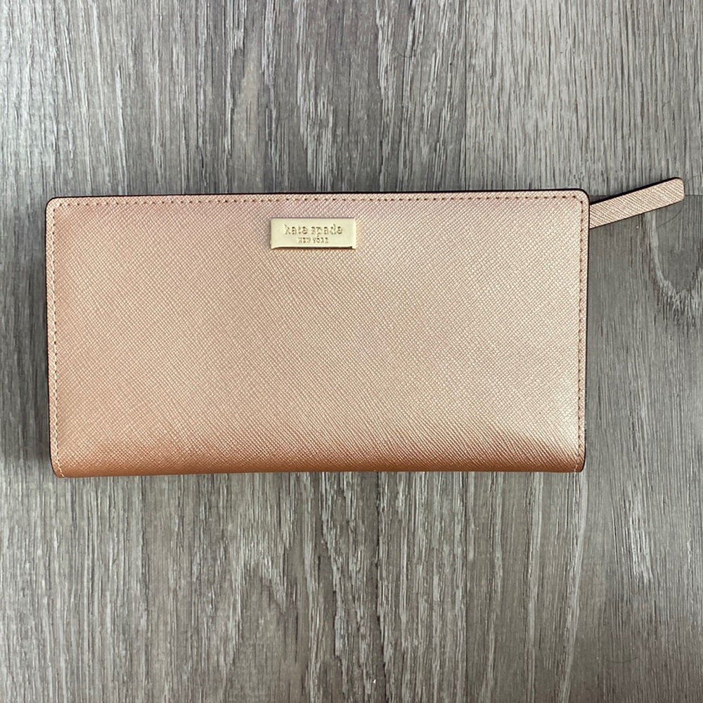 kate spade Stacy Laurel Way Rose Gold Wallet